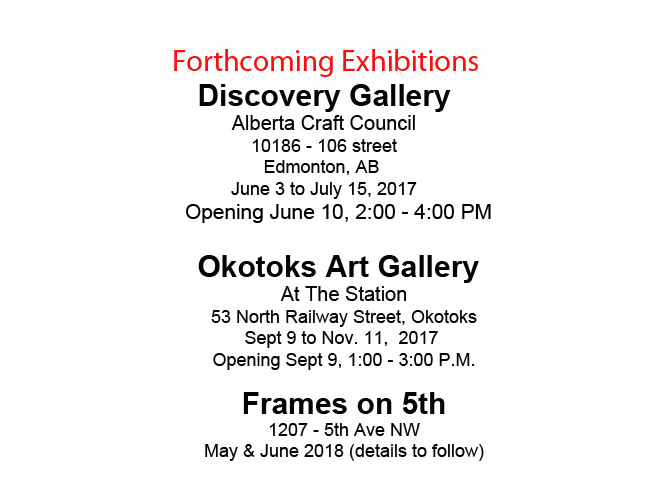 Forthcoming Exhibitions